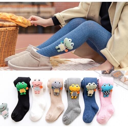 New Girls' Pantyhose Cute Cartoon Doll Childrens Pantyhose Korean Version Student Dance Tights