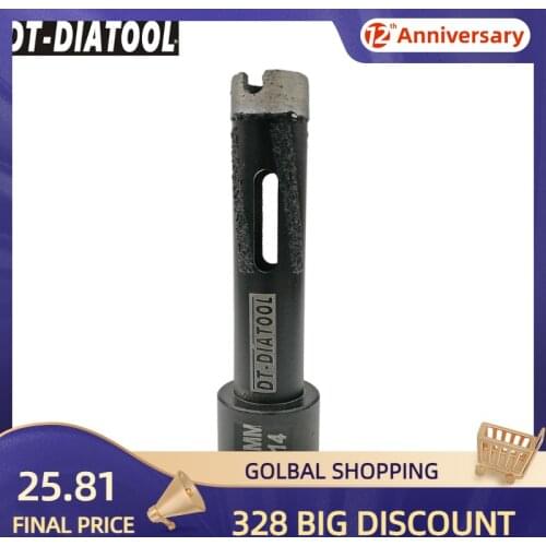 DT-DIATOOL 1pc Dia 20mm M14 Crown Laser Welded Diamond Drilling Core Bits With Side Protection For Granite Marble Stone Hole Saw