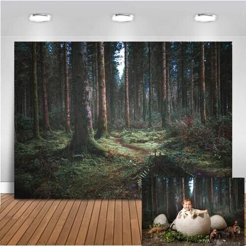 Forest jungle safari newborn baby photo shoot background for photography Deep forest portrait backdrop for photo studio vinyl