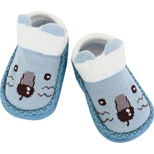 Cartoon Newborn Baby Girls Boys -slip Socks Slipper Shoes Boots Boy Girl Non Skid Slip Knit Ankle Grip Sock