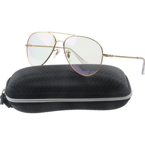 Simvey Brand Designer Gold Big Clear Aviation Fake Glasses Frames Women Men Oversized Memory Alloy Eyeglasses Frames
