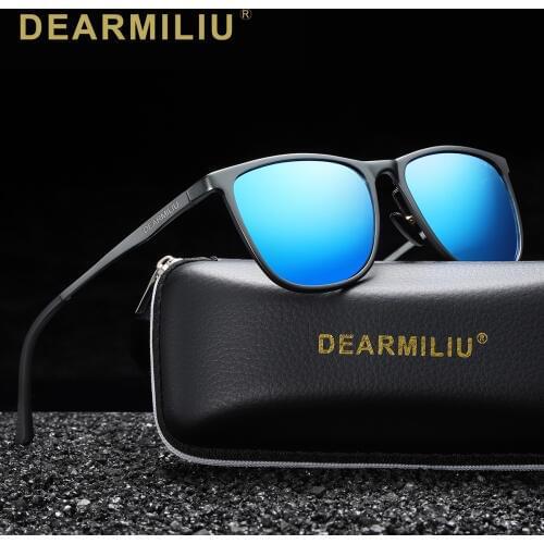 DEARMILIU Retro Aluminum Magnesium Brand Mens Sunglasses Polarized Lens Vintage Eyewear Accessories Sun Glasses For Men 6623