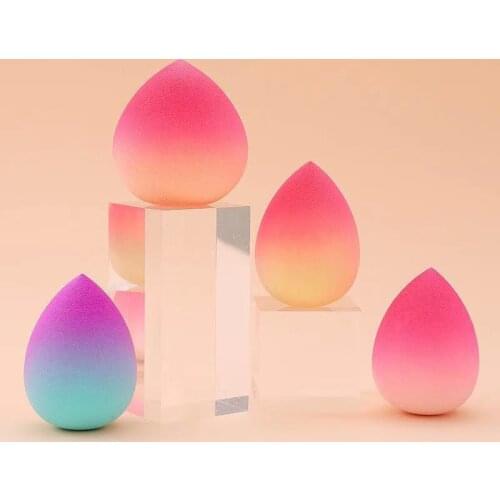 New Makeup Sponge Gradient Color Water drop Shape Foundation Concealer Sponge Mix Powder Colorful Cosmetic Puff Make Up Blender