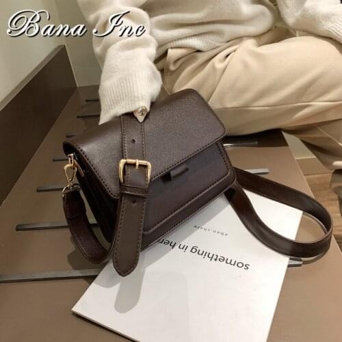 New Arrive 2021 Fashion Womens Small Shoulder Bags Pu Leather Messenger Bags Brief Flap Crossbody Bags Bolsa Feminina