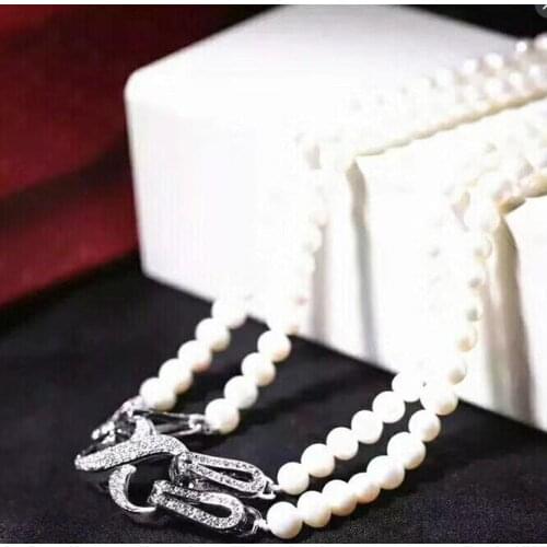 HOT SELL 8-9mm Freshwater 8-9MM NATURAL PEARL NECKLACE