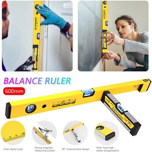 High quality professional Spirit Level Magnetic Bearing Ruler Lever Two Directions Including Angle Function 10ml Spirit Level