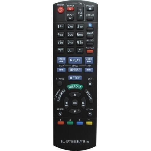 Remote Control For Panasonic N2QAKB000076 N2QAYB000881 DMP-BD10 DMP-BDT130EB DMP-BD65K DMP-BDT100 DMP-BDT105 Blu-ray DVD Player