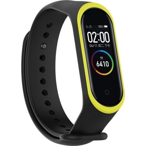 Silicone Wrist Strap for Xiaomi Mi Band 4 Strap Watch Smart Watch Replacement Band Luxury Sport Bracelet Women Men 2 color 19Jun