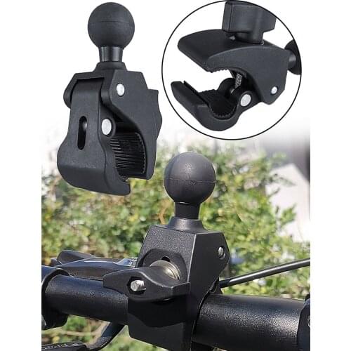 Motorcycle Bicycle Handle Bar Rail Mount With 1 Inch Ball Mount For Go Pro Action Camera For Ram Mount Handle Bar Clamp Bracket