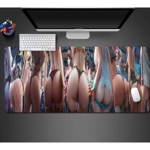 Sexy Girl Mouse Pad Hot Large Gaming Mousepad Gamer Mouse Mat Pad Game Computer Desk Padmouse Laptop Sexy Large Play Mats