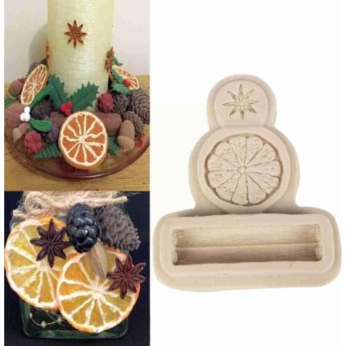 Silicone Star Anise Lemon Tangerine Peel Molds Kitchen Cake Chocolate Fondant Accessaries Mould Tool Decor Wedding Baking I9M1