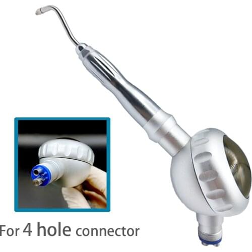 Dental 4 hole Air Flow Polishing 360 Degree Rotate Prophy Jet Mate Nozzle System Polisher Handpiece Intra Oral with Water Spray