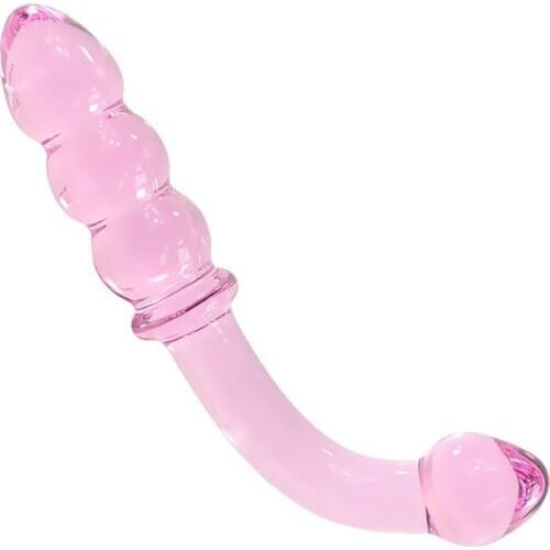 Glass Beads Penis Mens and Womens Universal Vaginal Anal Masturbation Sex Toys Adult Sex Toys Store