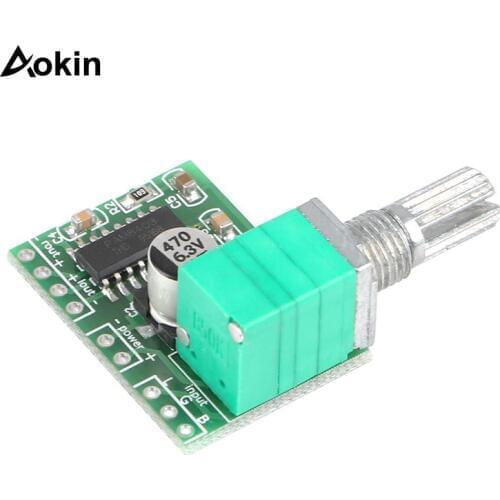 5v Audio Amplifier Dual-Channel 3W+3W DC 5V PAM8403 Mini Digital Stereo Amp Board with Potentiometer for Arduino