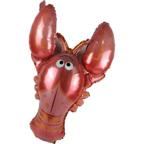 The restaurant is decorated with lobster-shaped balloons, floating air balloons, and lobster balloons wholesale