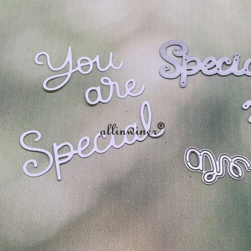 You are special lerrers DIY Craft Metal Cutting Die Scrapbook Embossed Paper Card Album Craft Template Stencil Dies