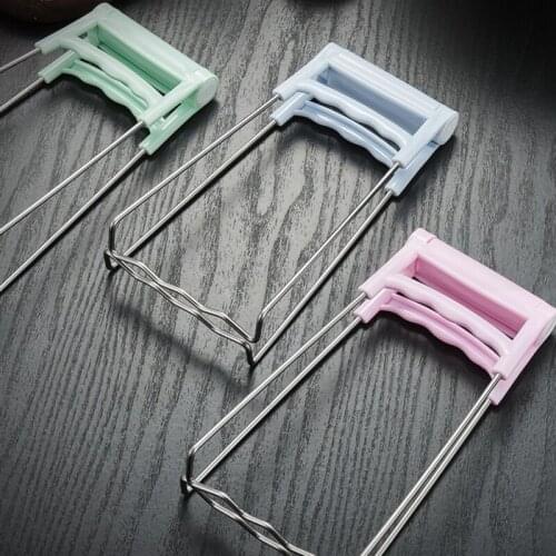 Stainless Steel Bowl Clip Multi-function Kitchen Clamping Pot Bowl Anti-fastening Dish Clip Anti-skid Picking Kitchen Accessorie