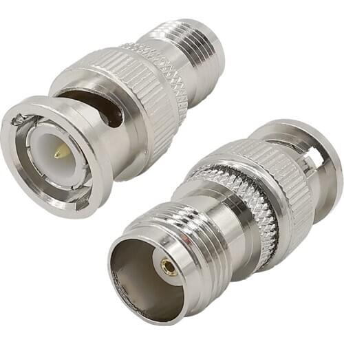 1Pcs BNC to TNC RF Adapter Connector BNC Male to TNC Female Straight for Wireless Antenna BNC Male Plug to TNC Female RF Adapter