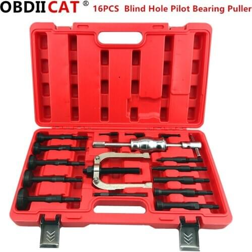 16pcs obdiicat Internal Extractor Removal Kit Universal Blind Hole Bearing Puller Kit With Extra Large Expanding Collets