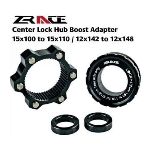 ZRACE Brake Disc Center Lock Hub Boost Adapter,Center-Lock for 6-Hole 15x100 To 15x110, 12x142 To 12x148 Aluminum Alloy