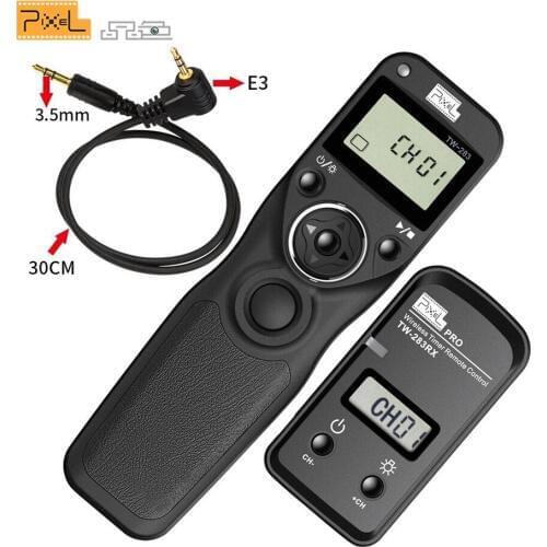 Pixel TW-283 E3 TW-283 Wireless Timer Remote Shutter Release Timing Control For Canon PowerShot G10 G15 G12 EOS 1100D 1000D 70D