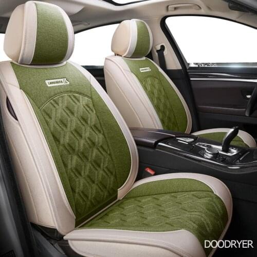 DOODRYER flax car seat covers For Volkswagen vw passat b5 b6 b7 polo 4 5 6 7 golf tiguan jetta touareg seat cover cars seats