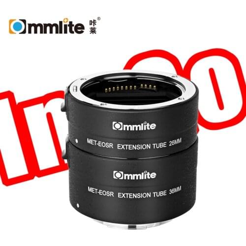 Commlite CM-MET-EOS R Automatic Macro Extension Tube Compatible with Canon EOS R Mount Cameras & Lenses Photography Accessories