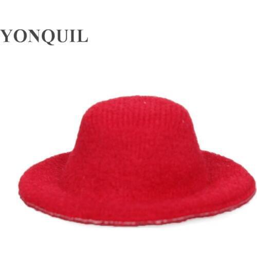 Children Mini Top Hat 5 CM Fascinator Bases For Girls Boys Women DIY Hair Accessories Mini Cap Show Hats 50 Pcs/Lot