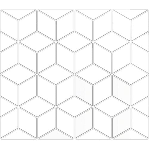 54 Pcs 3D Flexible Mirror Sheets Self-Adhesive Plastic Wall Murals Non-Glass Mirror Stickers for Home Decoration