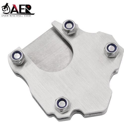 JAER Universal Motorcycle Scooter Kickstand for Bmw Kawasaki Yamaha Suzuki Honda KTM Foot Side Stand Enlarge Pad Support Plate