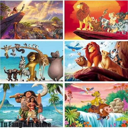 Canvas Painting Disney Series "Lion King Simba" Wall Art Nordic Posters and Prints Home Decoration Pictures Living Room Decor