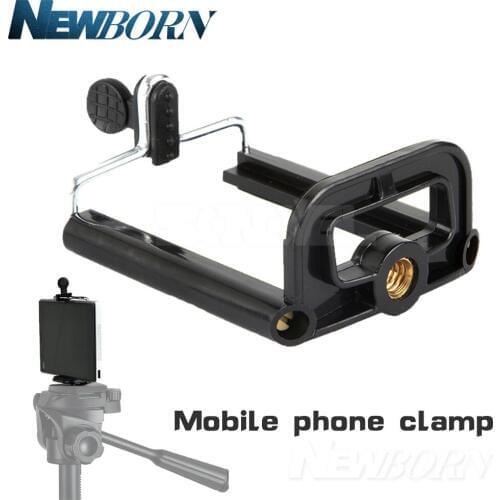 Monopod Tripod Mount Clip Cell Phone Holder for iPhone 7 6 5S 5C 5 4S 4 Samsung Galaxy S4 S3 , AGG1462