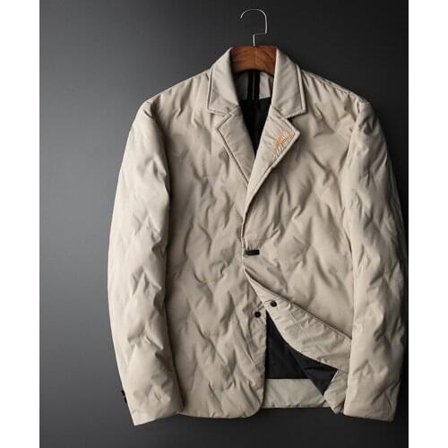 Korean New 2020 Jacket Men Business Casual Winter Warm 90% White Duck Down Hooded Man Coat Jaqueta Masculino Outwear M-5XL