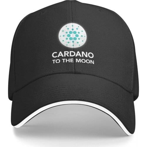 Cardano To The MoonCoin Coin Cryptocurrency Promo Mens and Womens hats Print Anime fishing hip hop Novelty caps