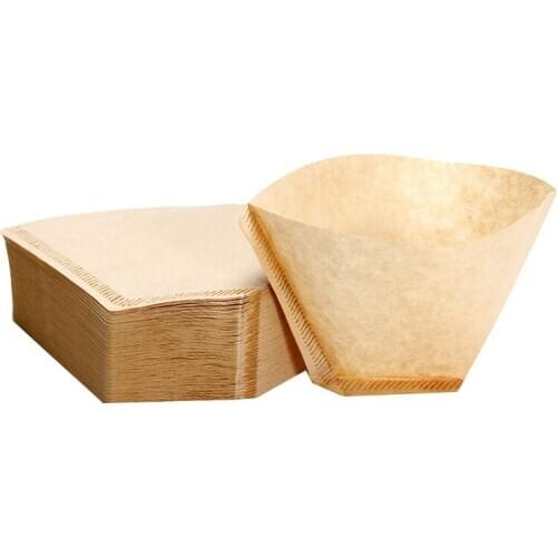 New Cone Shape Disposable Coffee Filter Paper Unbleached Pre-Folded Filter Coffee Maker Strainer Tools
