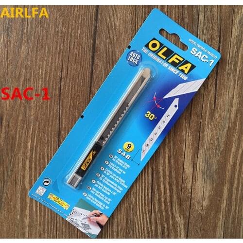 Airlfa for OLFA SAC-1 Knife Angle Graphic Art Stainless Steel Cutter Slide Auto Lock OLFA SAC-1