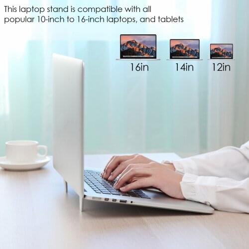 Laptop Stand Folding Aluminum Alloy Notebook Holder For MacBook Air Pro Foldable Laptop Riser For 10-16 Inch Desktop Stand