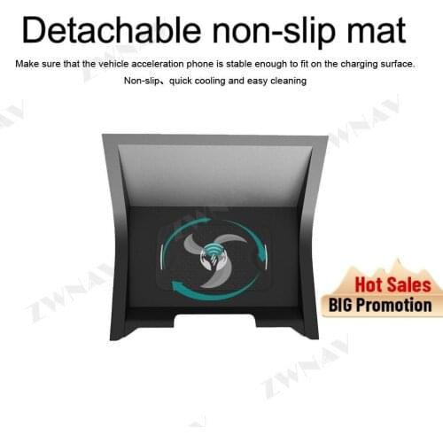 QI car fast wireleess charger for Land Rover Velar 2017 2018 2019 Intelligent Infrared Fast Wireless Charging Car Phone Holder