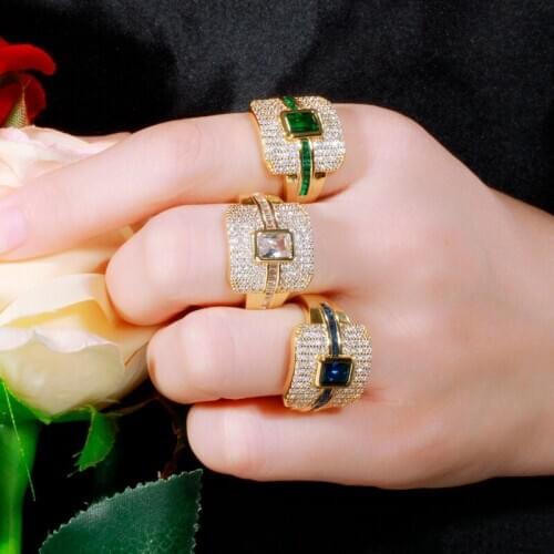 QooLady Women's Gold Rings