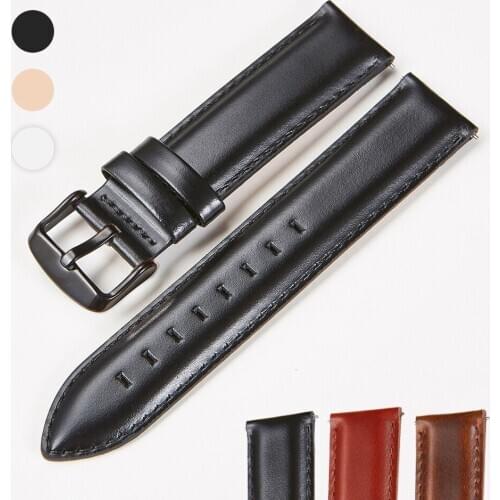 New Watch Accessories Thin Quick Release Watchbands 18 20 22 mm Genuine Leather Watch Strap For DW daniel wellington Watch Band