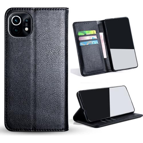 Luxury Leather Case For Xiaomi Mi 11 6.81inch PU Leather Case for Mi 11 with inside TPU cover Material No Magnet coque