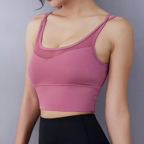 S-XXL Yoga Bra Athletic Tank Top Women Workout Push Up Bra Gym Clothing Sportswear Running Vest Underwear Fitness Sport Top