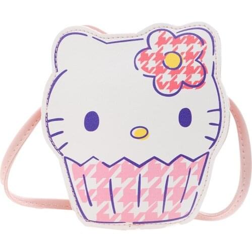Sanrio hello kitty cute girl messenger bag mini coin purse 2021 new baby coin purse cartoon shoulder bag card holder