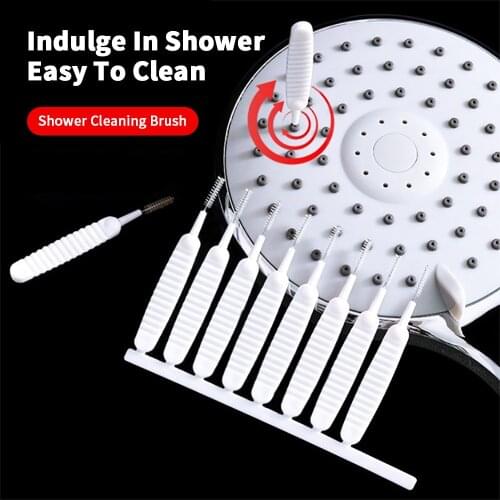 10pcs/1 Set Shower Head Cleaning Brush Anti-clogging Pore Gap Small Brush Cleaning Brush For Kitchen Toilet Phone Hole Cleaner