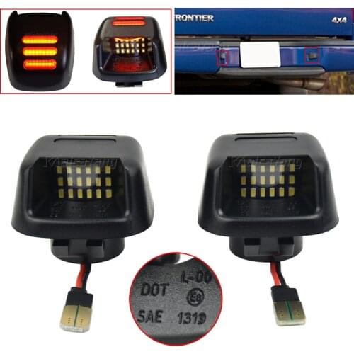 LED License Plate Light For Nissan Navara D40 Frontier Armada Titan Xterra Suzuki Equator 2007-2014 2015 2016 2017 2018 2019