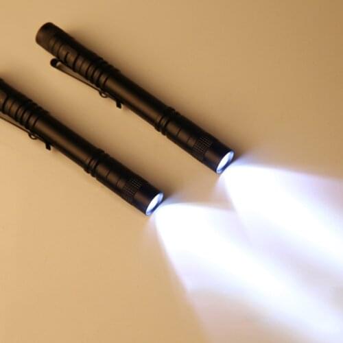 3 LED Mini Flashlight Outdoor Hiking Camping Hunting Aluminum Alloy Torch Portable Pocket Keychain Light with Battery