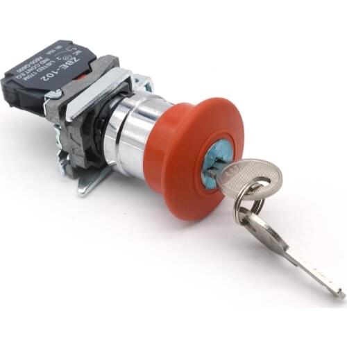 XB4-BS142Lndustrial waterproof explosion-proof rotating metal plastic key button switch