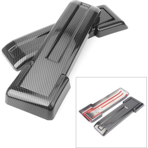 Tailgate Spare Tire Hinge Cover Trim For Jeep Wrangler JK 2007 2008-2017 Carbon Fiber Styling ABS Plastic