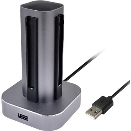 Aluminum Alloy LED Indicator Charger Dock Charging Station Stand Holder for Nintend NS Switch 4 Game Joystick Controller Gamepad