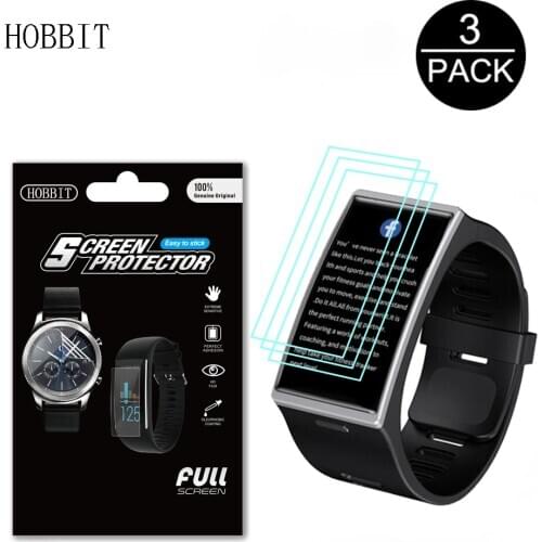 3Pcs Ultra Thin Clear Protective Film For LEMFO DM12 Smart Watch Full Screen Protector Hydrogel Soft TPU Film Not Glass For DM12